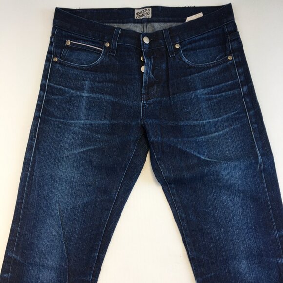 Naked & Famous Skinny Guy Selvedge Button Fly Jeans 32 - Picture 2 of 12